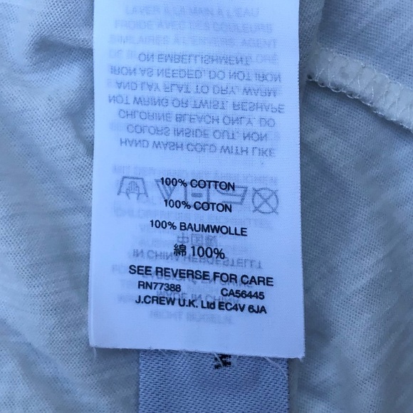 j.crew white tank top sequin watermelons women’s sz small s cotton summer shirt - Picture 5 of 5